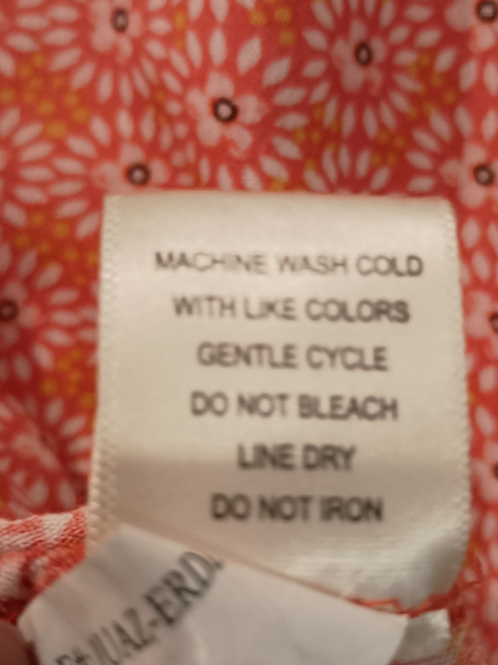 Self Esteem Coral Floral V-Neck Top - Picture 12 of 13